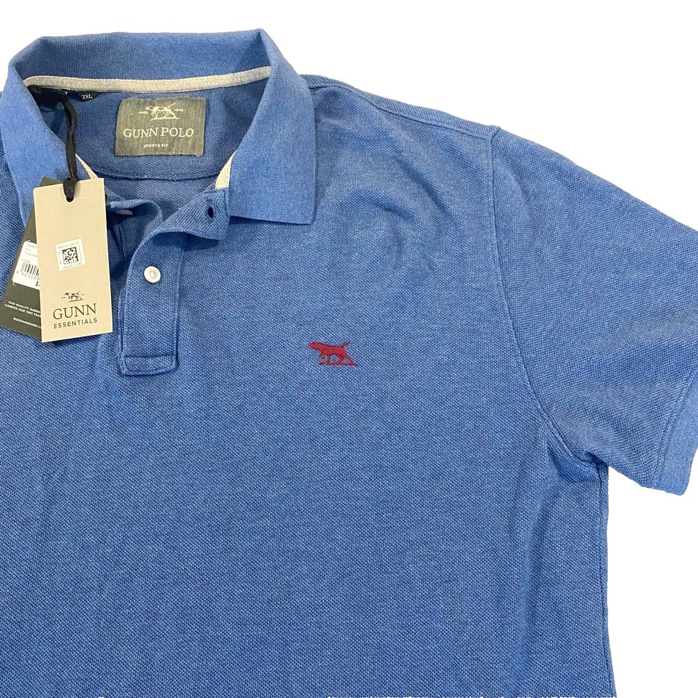 NWT Rodd & Gunn Polo SS Shirt Mens XXL Regatta Blue Australian Cotton Golf